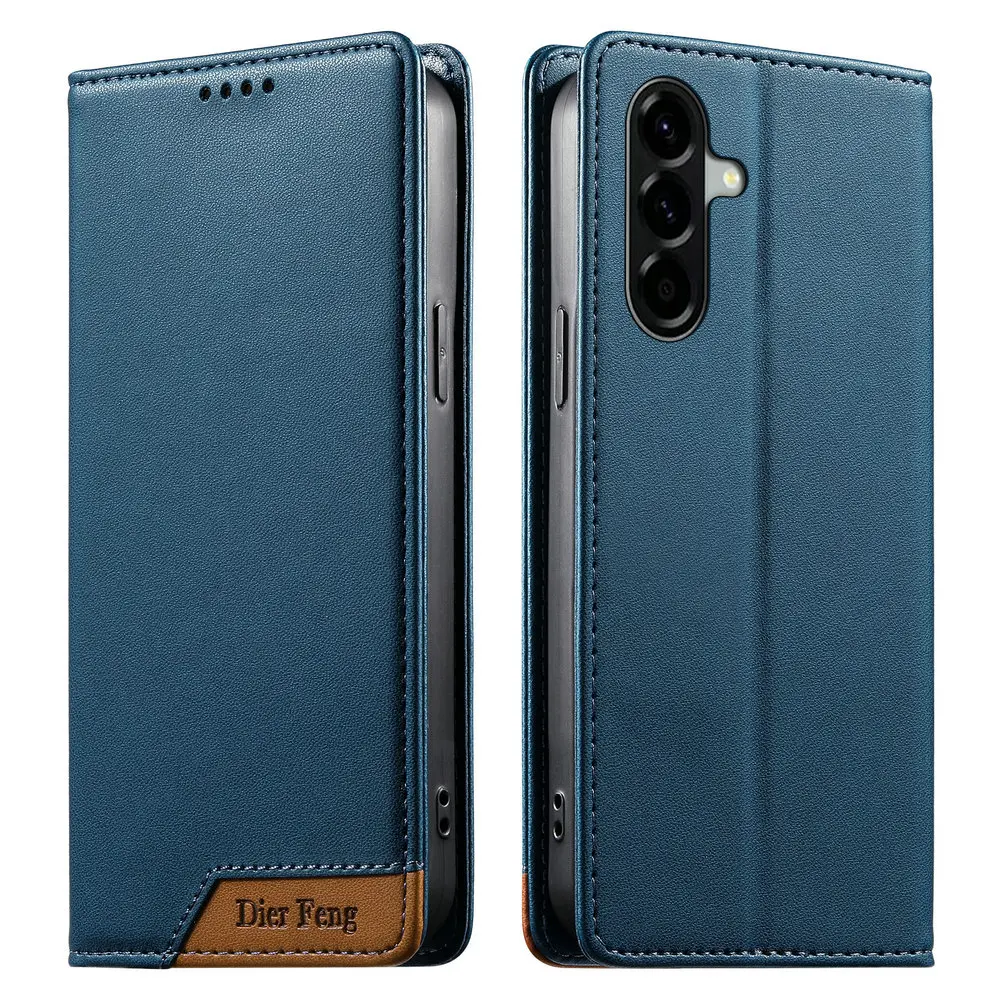 Luxuriöse Magnetische Leder-Klapphülle für Samsung Galaxy A17 A37 A57 A06 A16 A26 A36 A56 A15 A35 A55 A14 A34 A54 Brieftasche Kartenetui