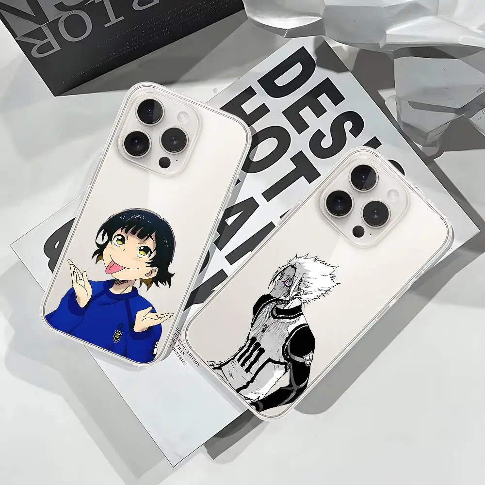 Coque de téléphone Cool avec serrure bleue, étui souple et Transparent résistant aux chocs pour IPhone 17,16,15,14,13,12,11 Pro Max, Mini et Plus