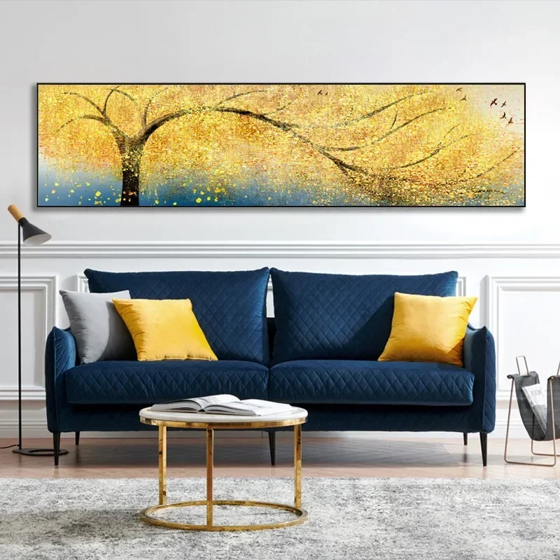Golden Rich Tree 5D Diamond Painting Full Diamond Art Embroidery Living Room Office Home Decor DIY Diamond Cross Stitch Kits