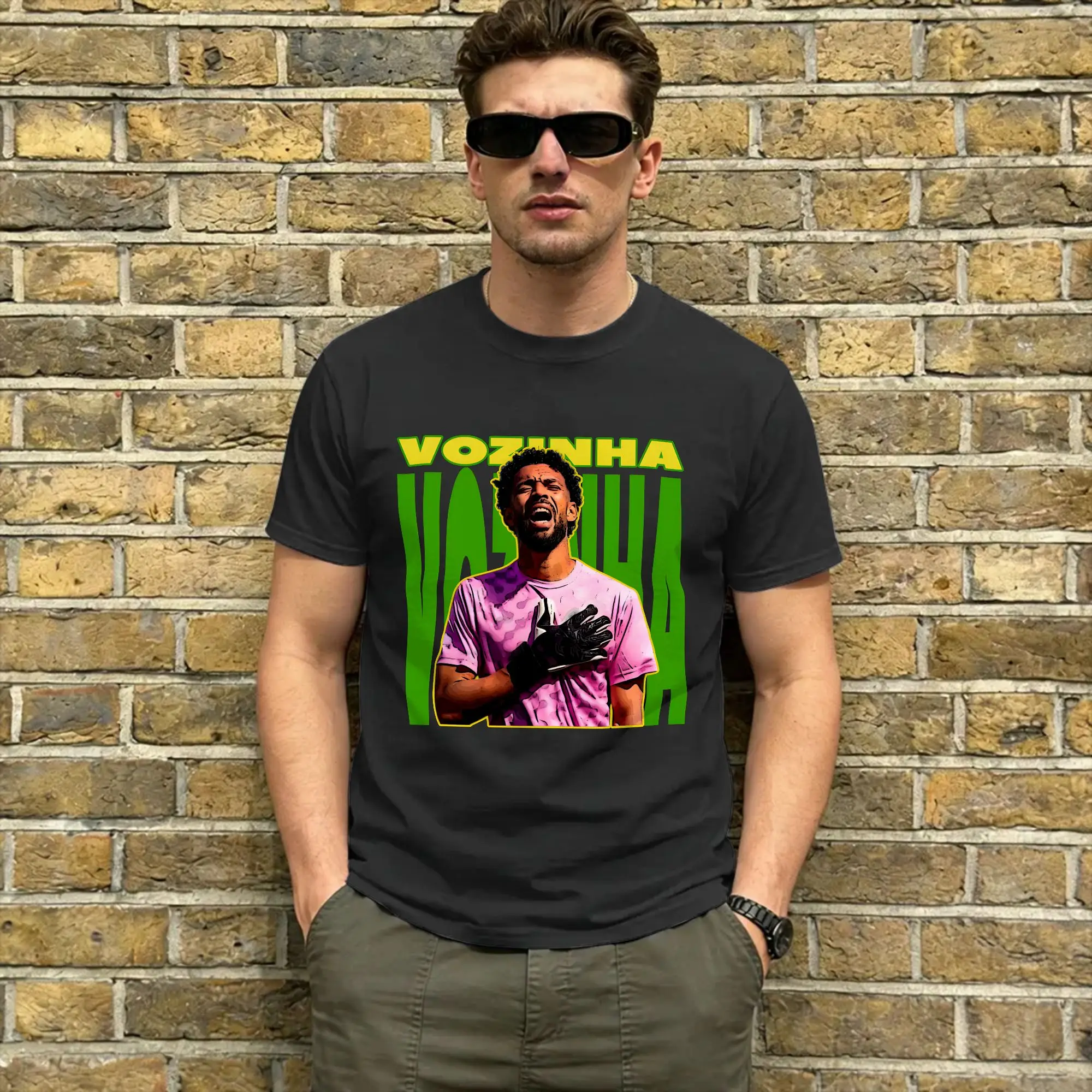 Vozinha Men's T Shirt Cape Verde Goalkeeper Cool Tee Shirt Short Sleeve Round Neck T-Shirt Pure Cotton Graphic Tops