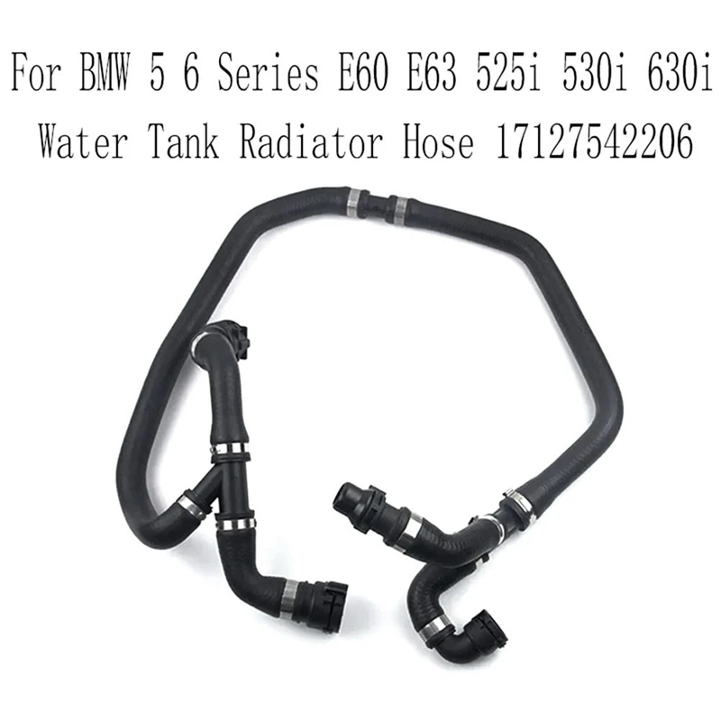 Expansion Tank Radiator Coolant Hose For BMW 5 6 Series E60 E63 525I 530I 630I Water Tank Radiator Hose 17127542206 Replacement