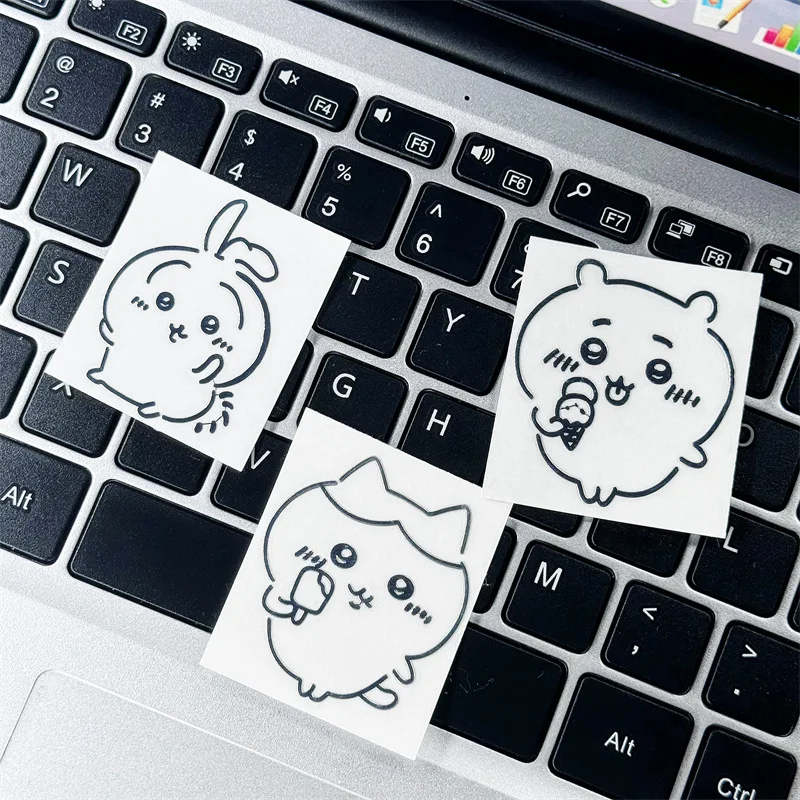 Creative Chiikawa 3D Metal Stickers, Cute Cartoon Ins Style Waterproof Decals for Phone Notebook DIY Decor