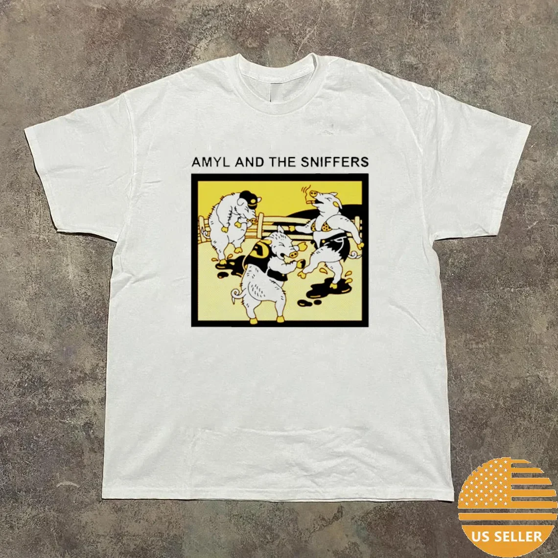 Amyl And The Sniffers Pigs T Shirt Full Size S-5XL SS58