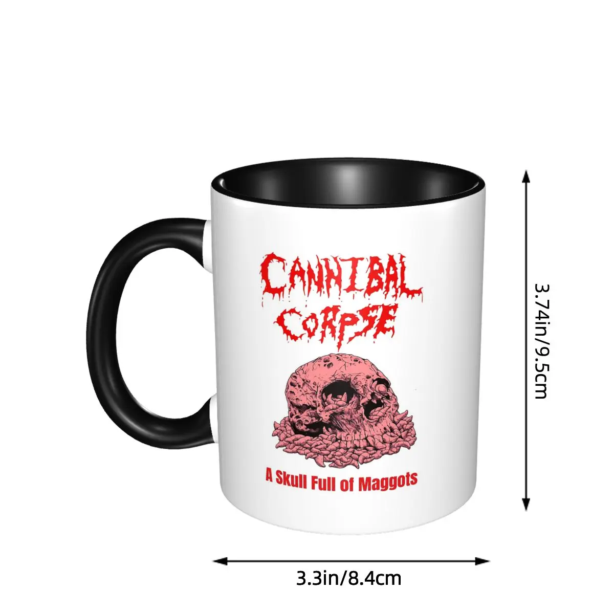 Cannibal Corpse Death Metal Music Band Mug Funny Ceramic Coffee Cups Tea Mugs Milk Cup Drinkware Gifts for Woman Man