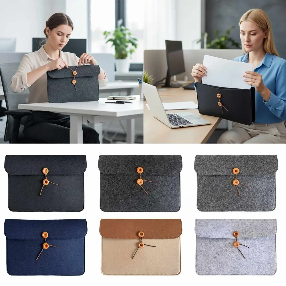 متعددة الوظائف A4 حقيبة ملفات حبل زر من نوع شقة الأرشيف حقيبة مقاومة للاهتراء حبل زر من نوع حقيبة تخزين المستندات