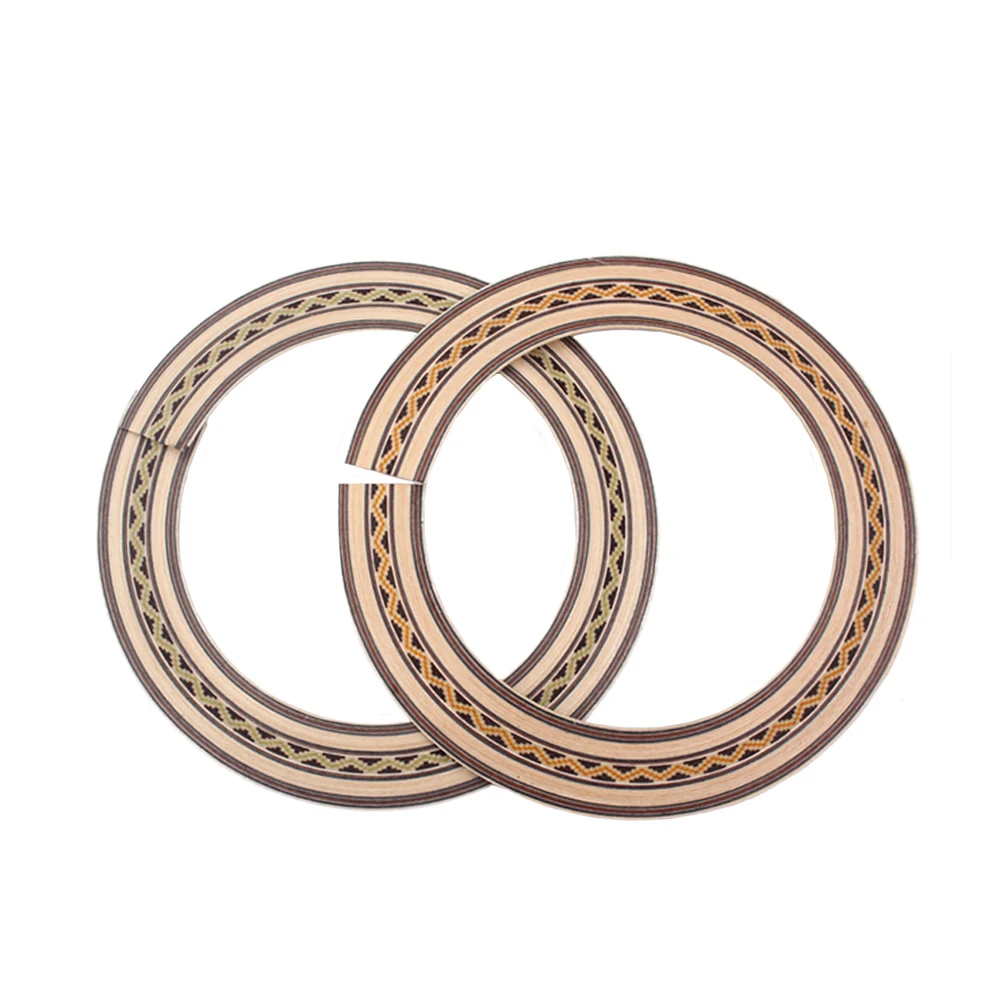 

Guitar Rosette Accessories Wave Pattern Sound Hole Rosette Wooden Acoustic Guitar Parts Durable High Grade Material Brown Unique