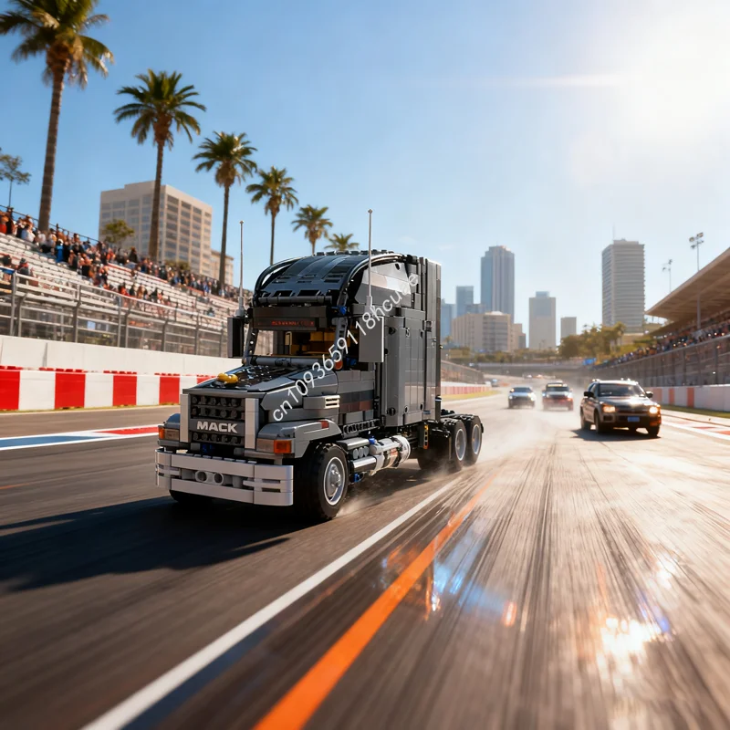 1456pcs MOC Mack Pinnacle Set Forward Technical Model Building Blocks Toy Assemble Christmas Gift DIY Education Brick Birthday