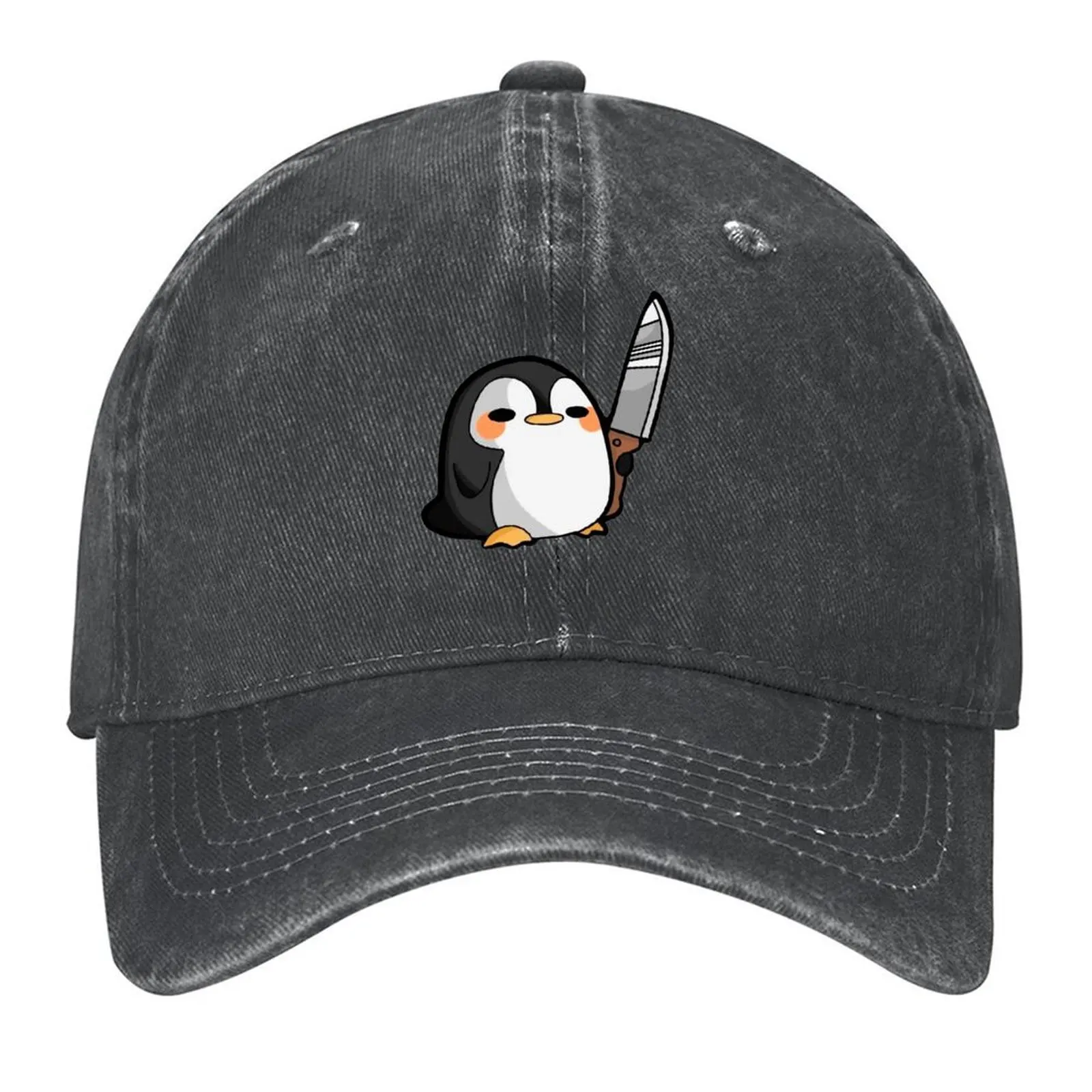 

Chibi Penguin Baseball Cap luxury woman cap Anime cute Trucker Hat Women's Men's