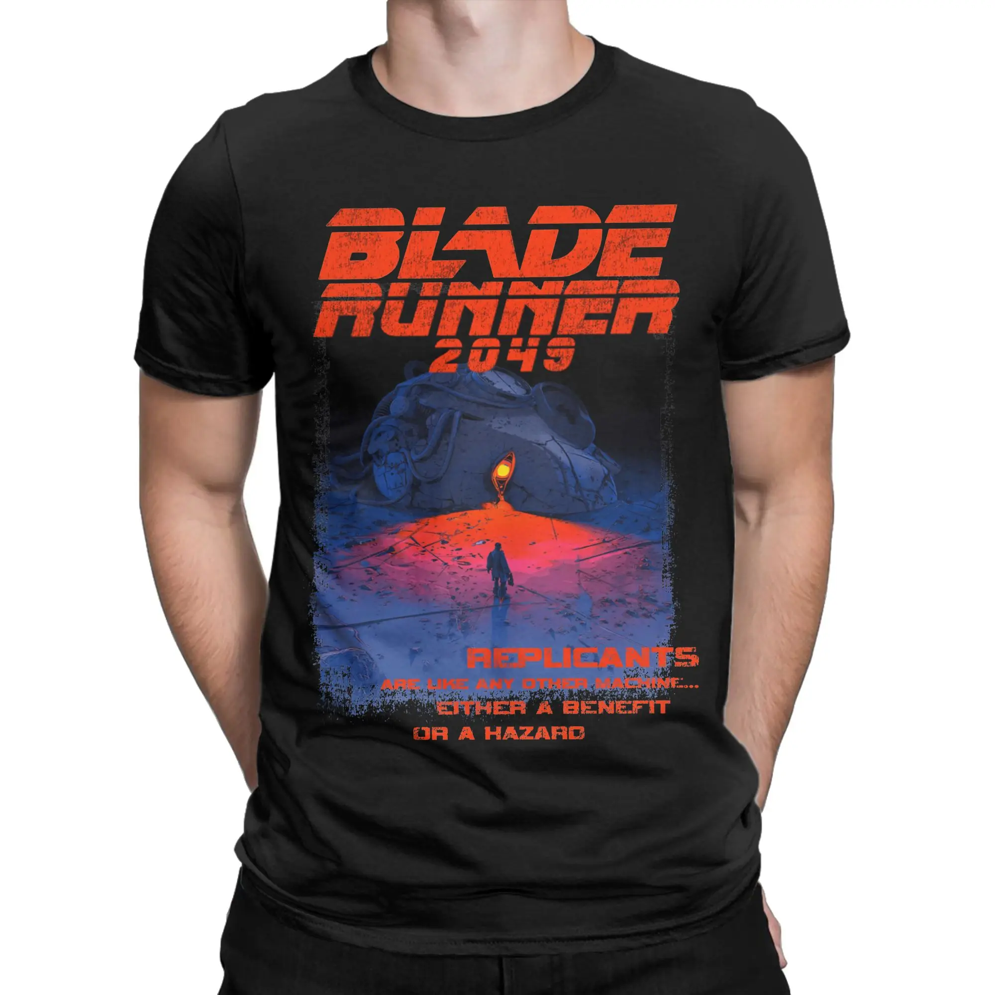 Men's Blade Runner 2049 T Shirt  Cotton Clothes Vintage Short Sleeve Round Neck Tees Summer T-Shirts