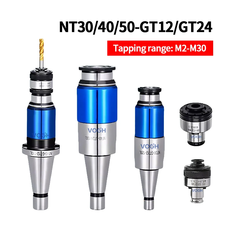 NT30 NT40 NT50 ISO40 ISO GT GT12 GT24 telescopic tapping tool holder M2-M30 Tap chuck Collet Overload Protection Tool Holder