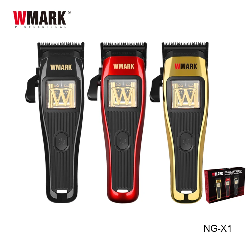 2024 WMARK NG-X1 MAGLEV HIGH SPEED HAIR CLIPPER Trimmer, Electric Hair Cutting Hair Cut, DLC Powder Metallurgy T-style Blade