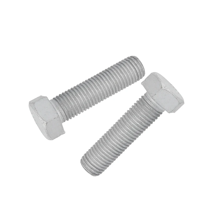 M8 M10 M12 M14 M16 الصف 8.8 الساخن تراجع المجلفن الكربون الصلب مسدس رئيس الترباس كامل/نصف الموضوع الخارجي عرافة مسدس رئيس مسامير #3