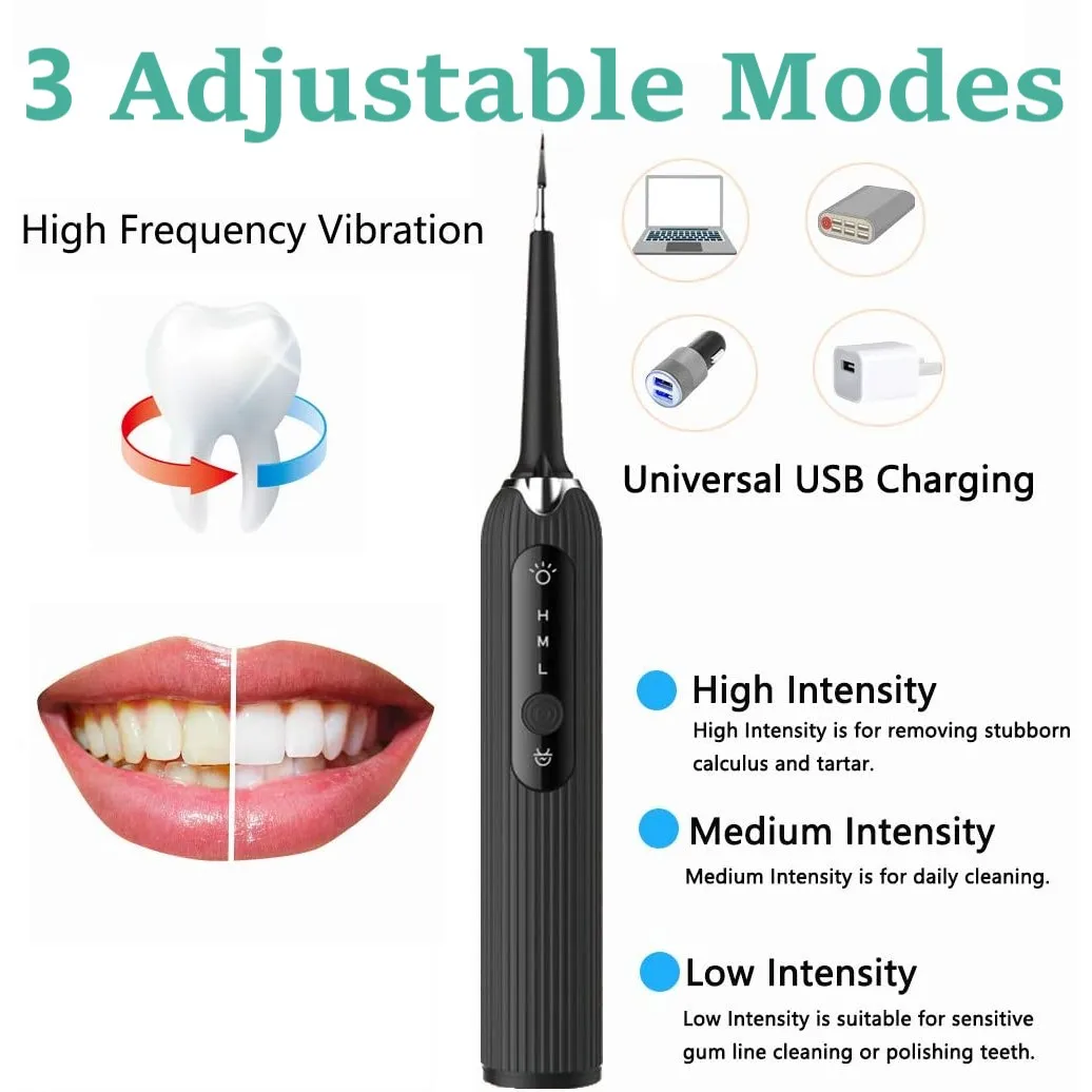 Ultrasonic Irrigator Dental Scaler Calculus Oral Tartar Remover Tooth Stain Cleaner Teeth Whitening Cleaning tools