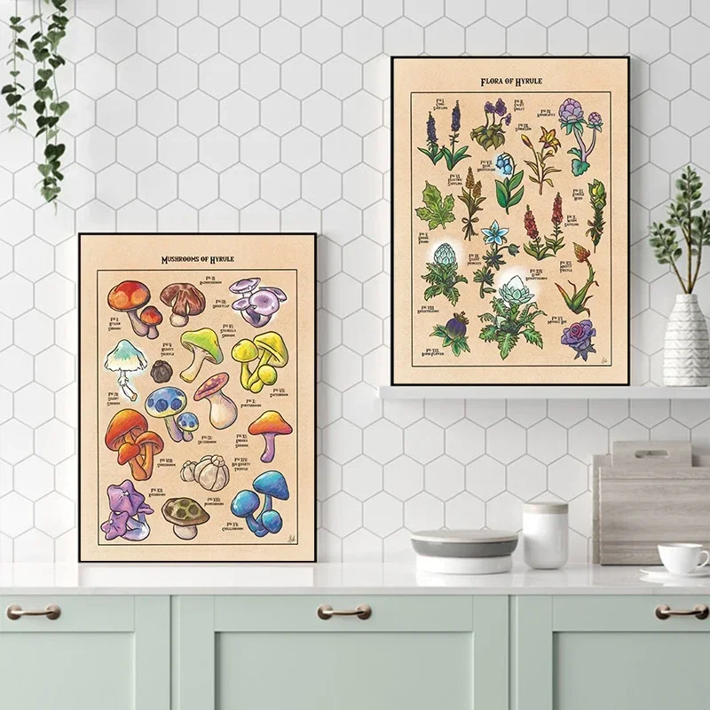 Japanese Anime Food Video Game Delivery Anime Cliff By The Sea Treats Poster Canvas Print Wall Art Kitchen Room Decor Painting