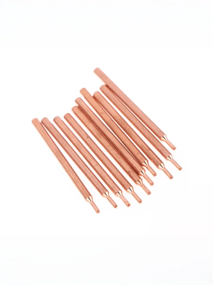 2/5/10 Stuks 3 Mm Paars Koperoxide Elektrode Hoofd 18650 Power Batterij Dubbele Hoofd Puntlassen naald