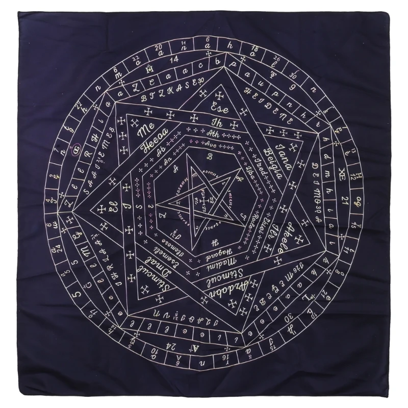 50x50/60x60/75x75cm Tarot Tablecloth Mat Geometric Divinations Table Cloth Board Game Oracles Card Pad Rune Mat Drop Shipping