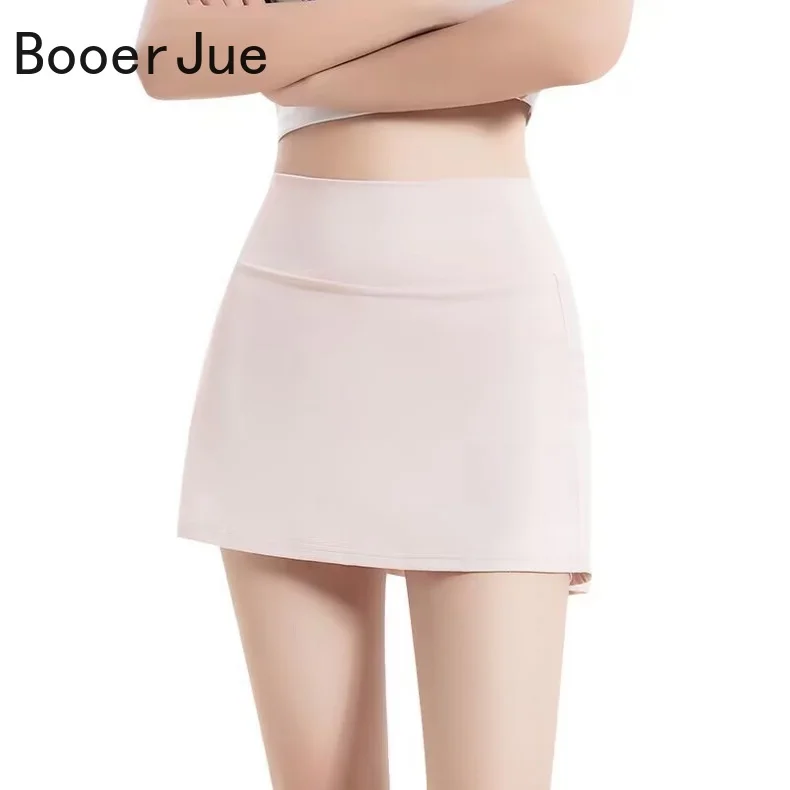 Summer Women Basic Skirt Function Pocket Skirts Lined Shorts Female Style Dancer Uniform Mini Elastic Pleated Skirt Plus Size
