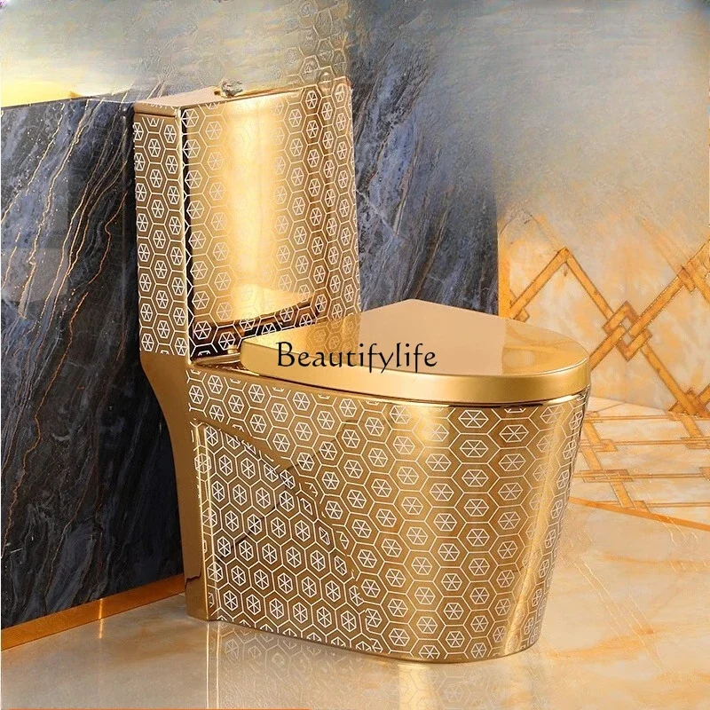 

ls 51European toilet household light luxury art toilet