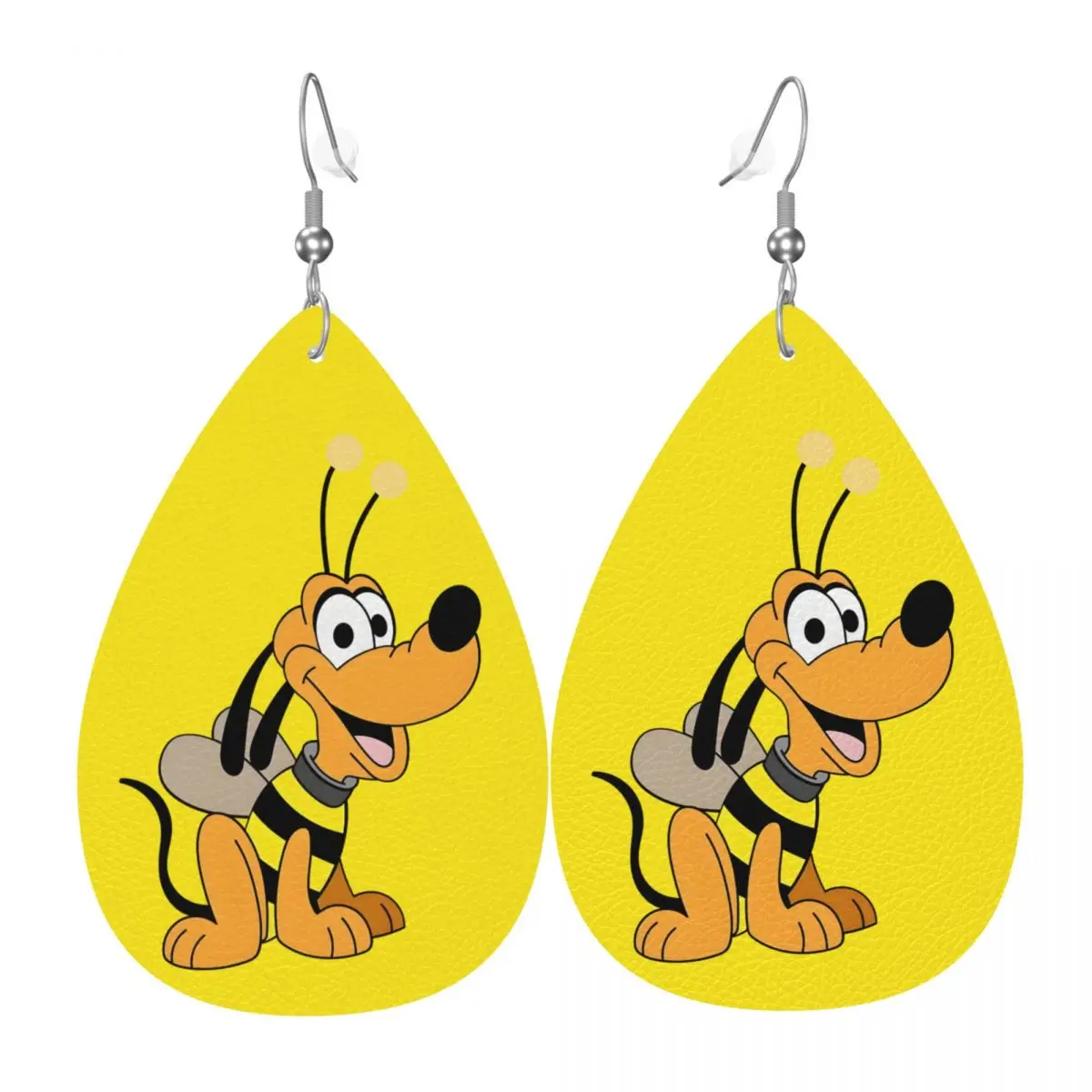 

Модные кожаные серьги-капли «Плутон» в мультяшном стиле для женщин, ювелирные украшения на День святого Валентина