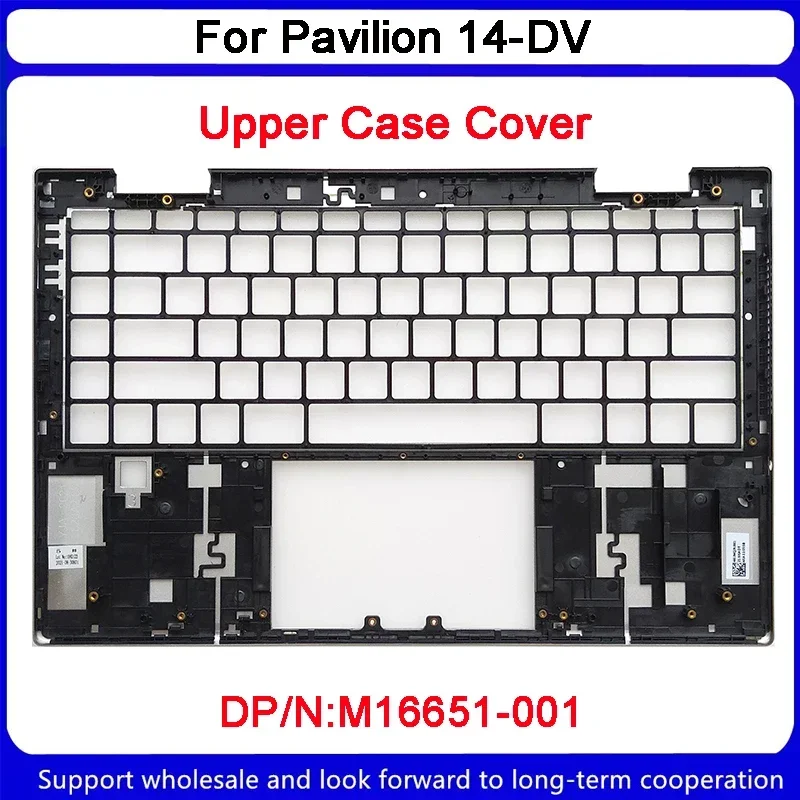 New For HP Pavilion 14-DV Upper Case Palmrest Cover With Backlit Keyboard With Fingerprint Hole M16651-001 52G7GTATP20 Sliver