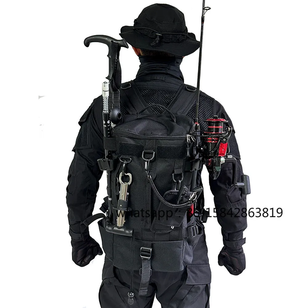 Fishing Bag, New Model, Waterproof, Outdoor Sports Backpack, Multi-function, Rod, Large Capacity. - view 3