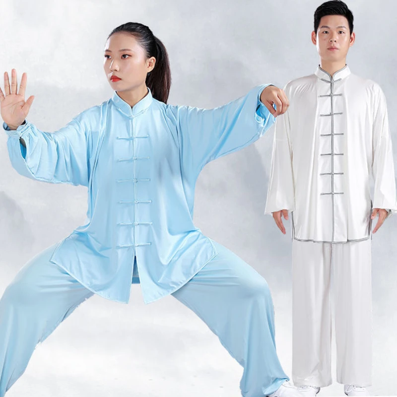 Traditional Chinese Tai Chi Kung Fu Uniforms Adult Morning Exercise Wushu Clothing Martial Arts Long Sleeve KungFu Uniform