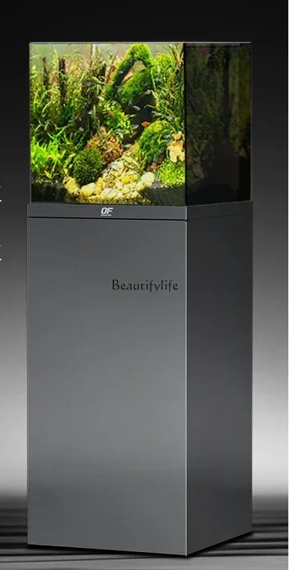 

LD33Fish Tank Professional Bottom Filter Lanshou Ecological Landscape Base Cabinet Super White Glass Square VAT
