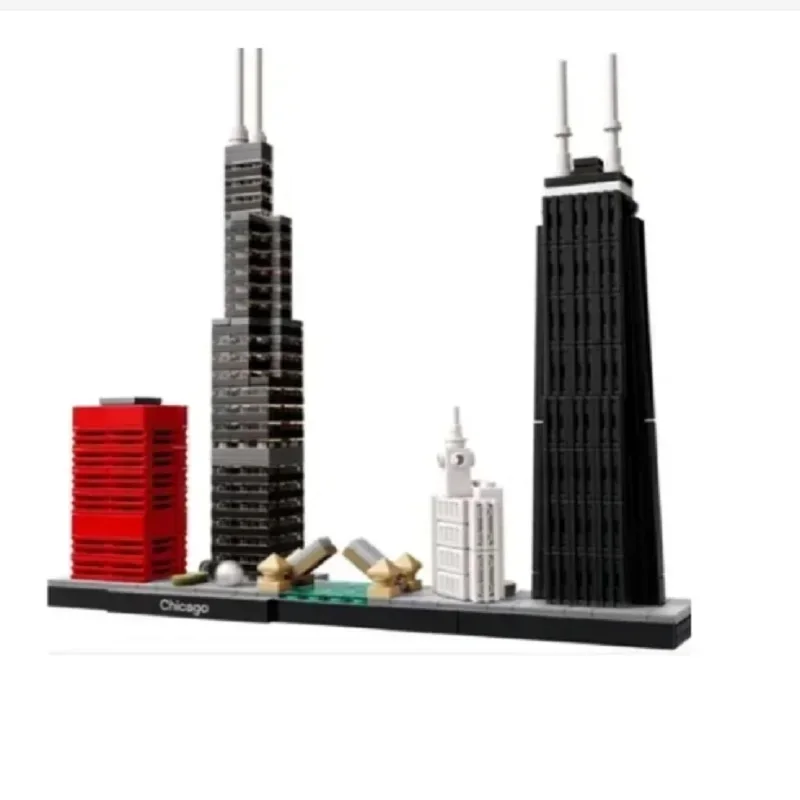 City Landmark Shanghai 21039 Skyline Model Building Toys Building Blocks Street View Toys Kids Toys Birthday Gifts Christmas