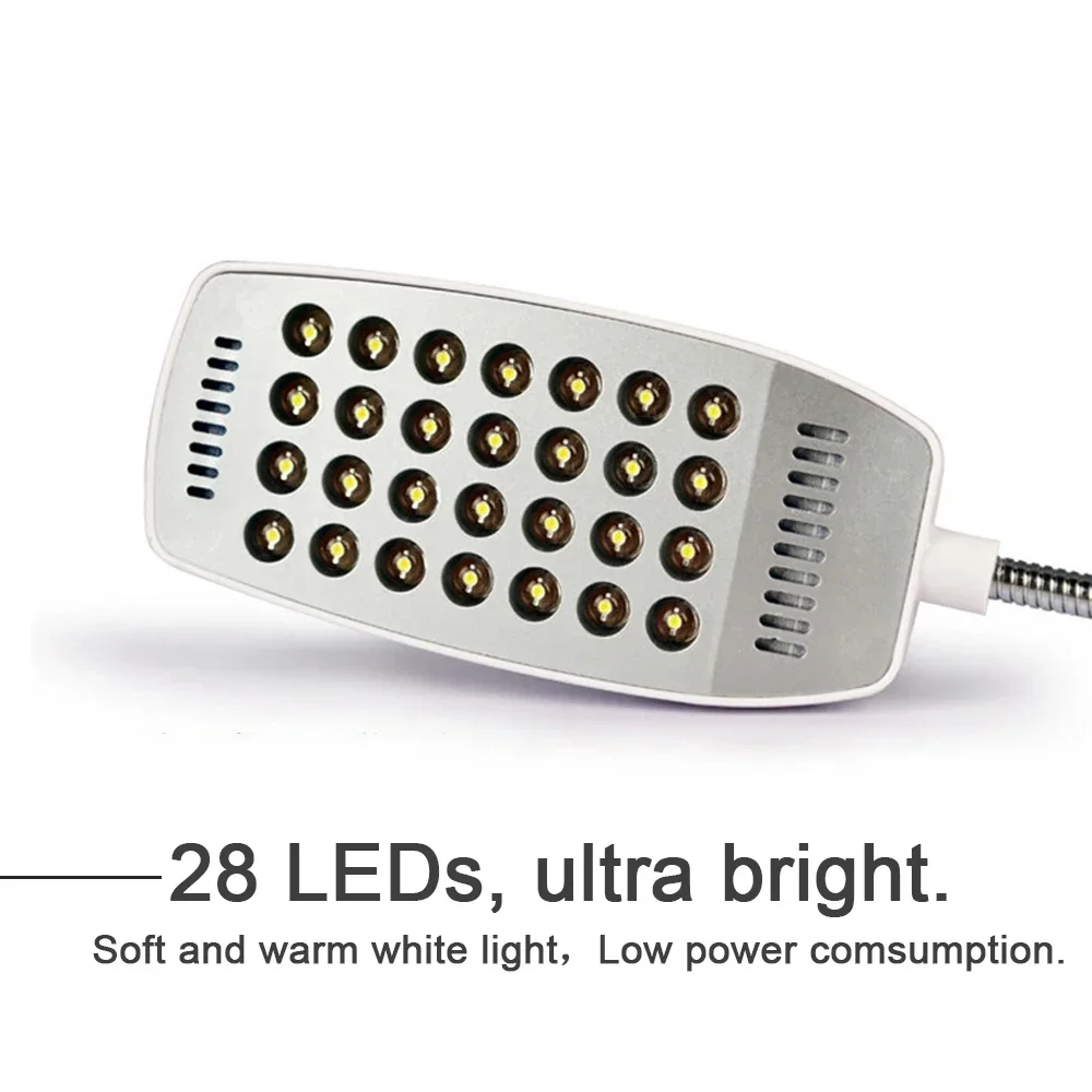 USB LED Light 28LEDs Flexible Eye Protection Reading Lamp , for Notebook Laptop PC Computer 4 Colors Furniture Essentials image 3