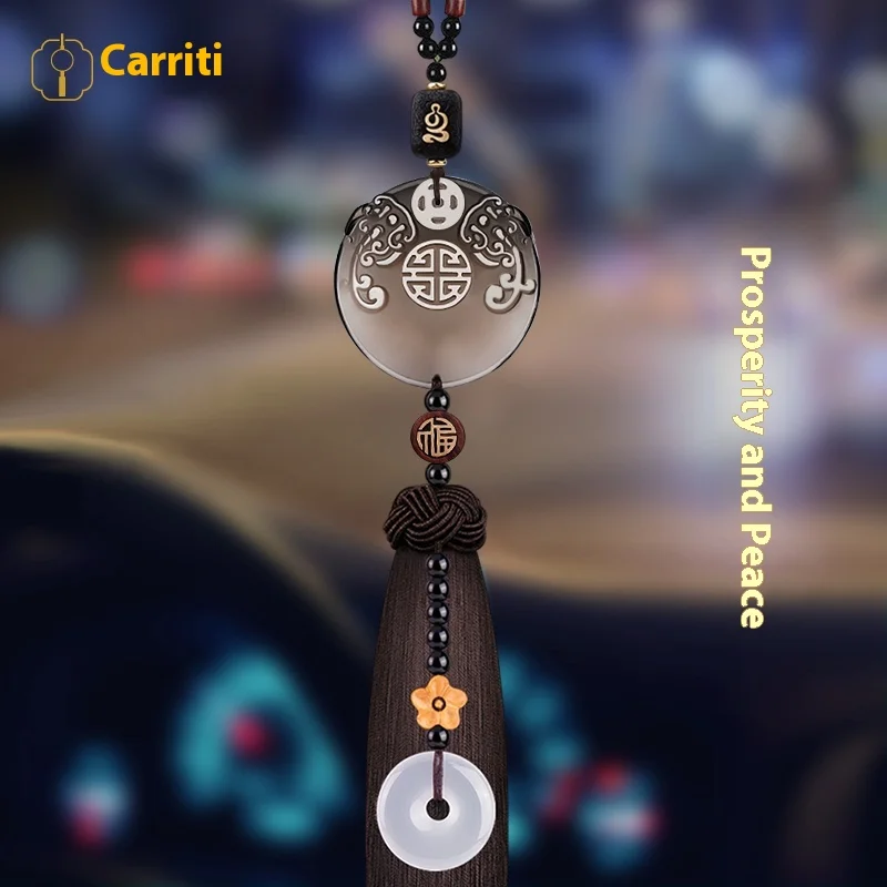 

Car pendant 2025 new jewelry ornament pendant male rearview mirror zodiac Ping An Fu female