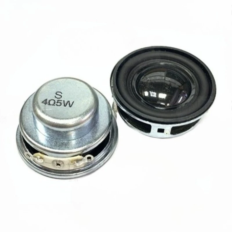 SOTAMIA 2Pcs 36mm Mini Speaker 4 Ohm 5W Full Range Audio Loudspeaker Rubber Edge Home Theater DIY Portable Bluetooth Speaker