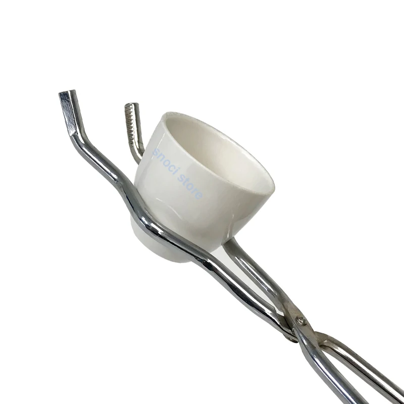 Crucible Tongs Stainless Steel Professional Grade Crucible SS Casting Tool Lab Tongs, Beaker Crucible Clip,20cm/25cm/ 30cm 3Pcs