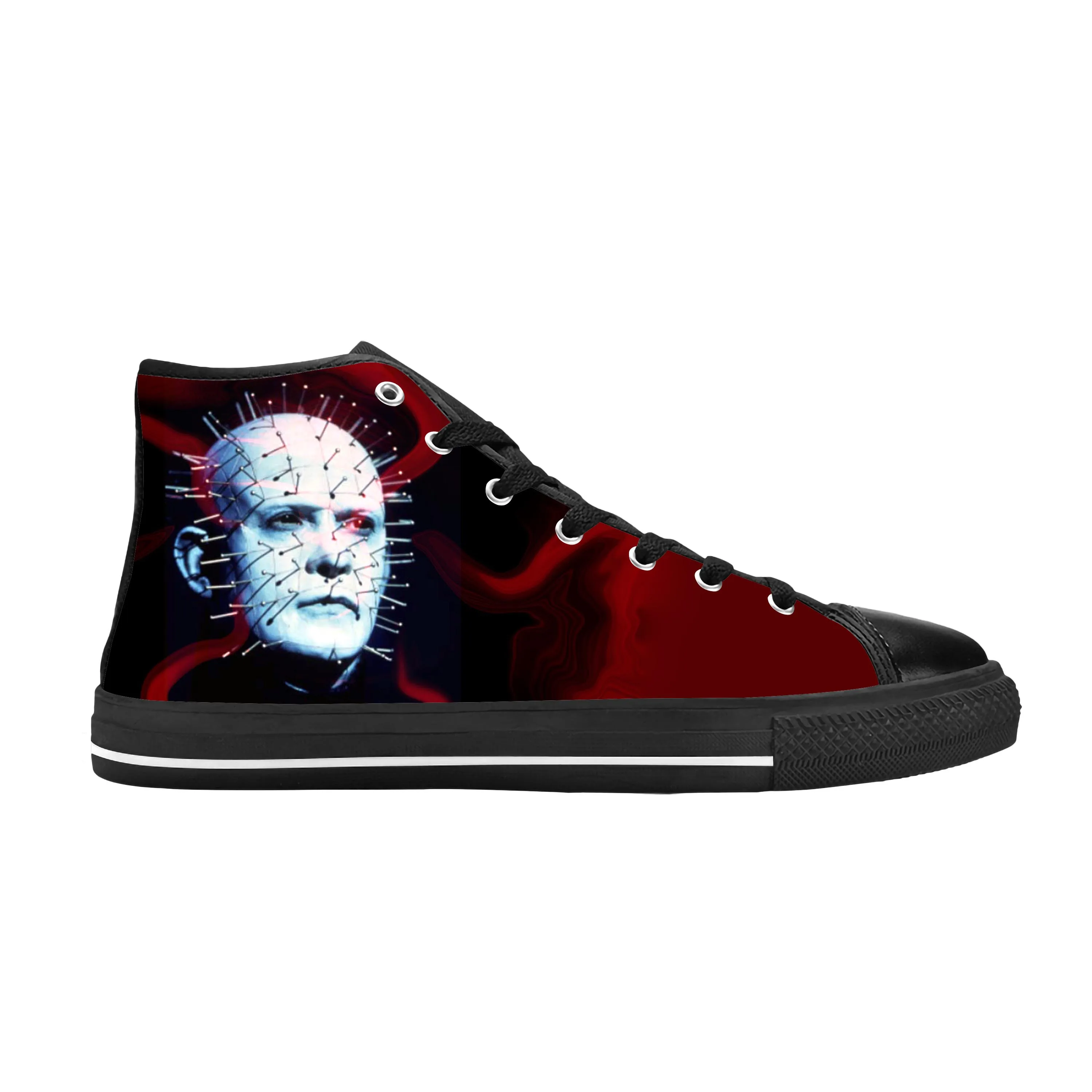 Pinhead Hellraiser Horror Halloween Scary Gothic Casual Cloth Shoes High Top Comfortable Breathable 3D Print Men Women Sneakers