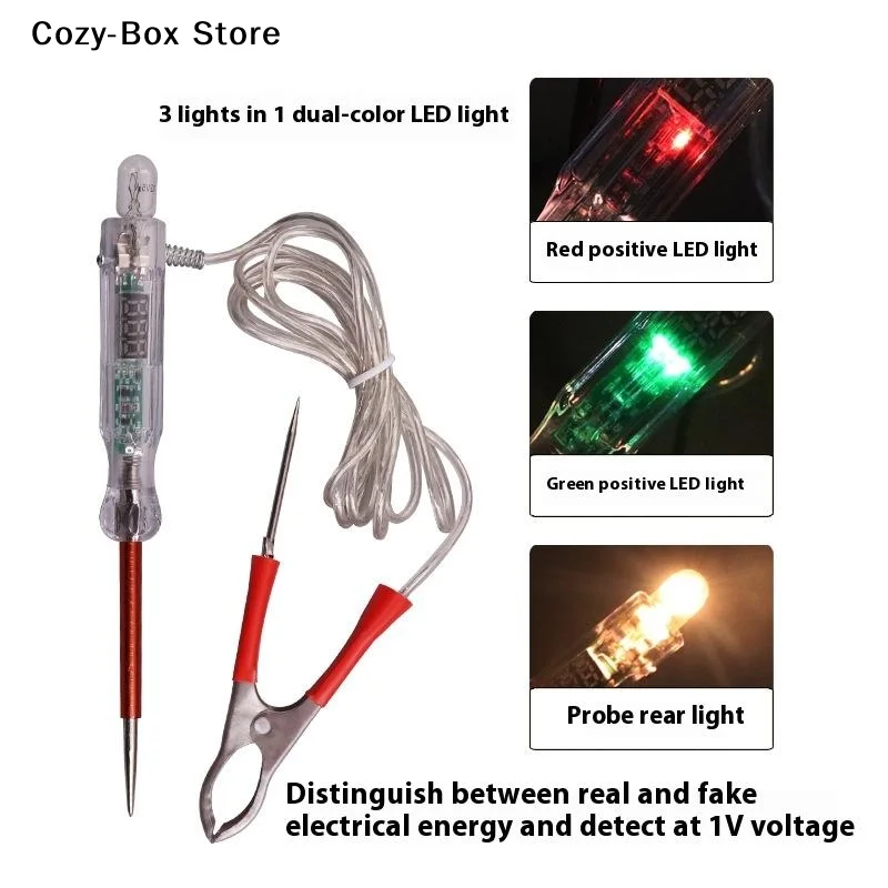 [ZY]6V-36V Electrical Voltage Tester Pen Probe Lamp Dual-color LED Light Auto Car Light Circuit Tester Auto Circuit Repair Tools