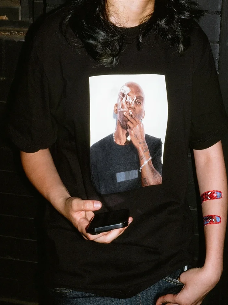 

Футболка Dean Blunt с короткими рукавами и круглым вырезом, хлопковая, дышащая, повседневная, летняя, модная, с принтом, унисекс