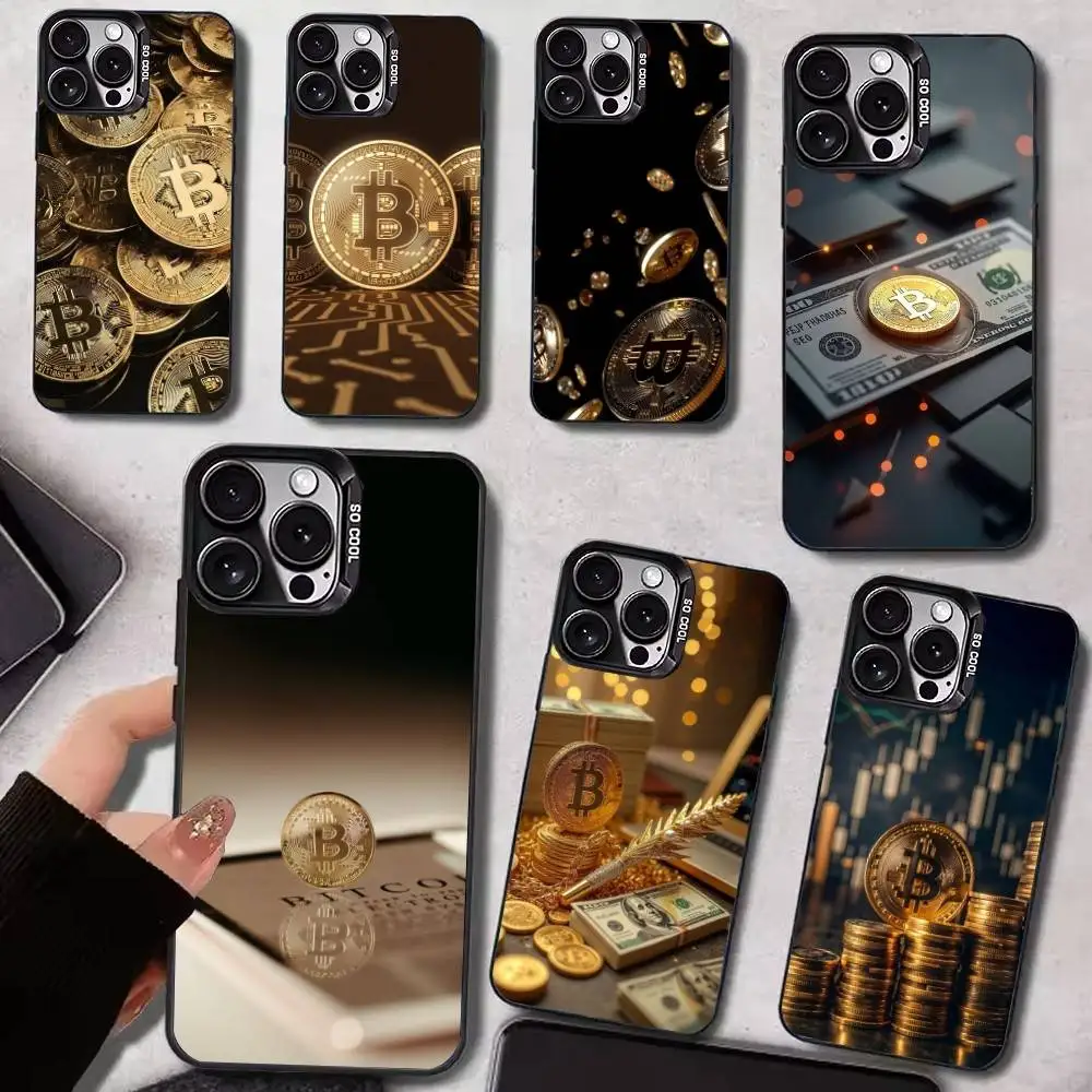 

I Love Accept Bitcoin Quality Phone Case For iPhone17,16,15,14,13,12,11 Plus,Pro Max Black Candy Matte Shockproof Cover