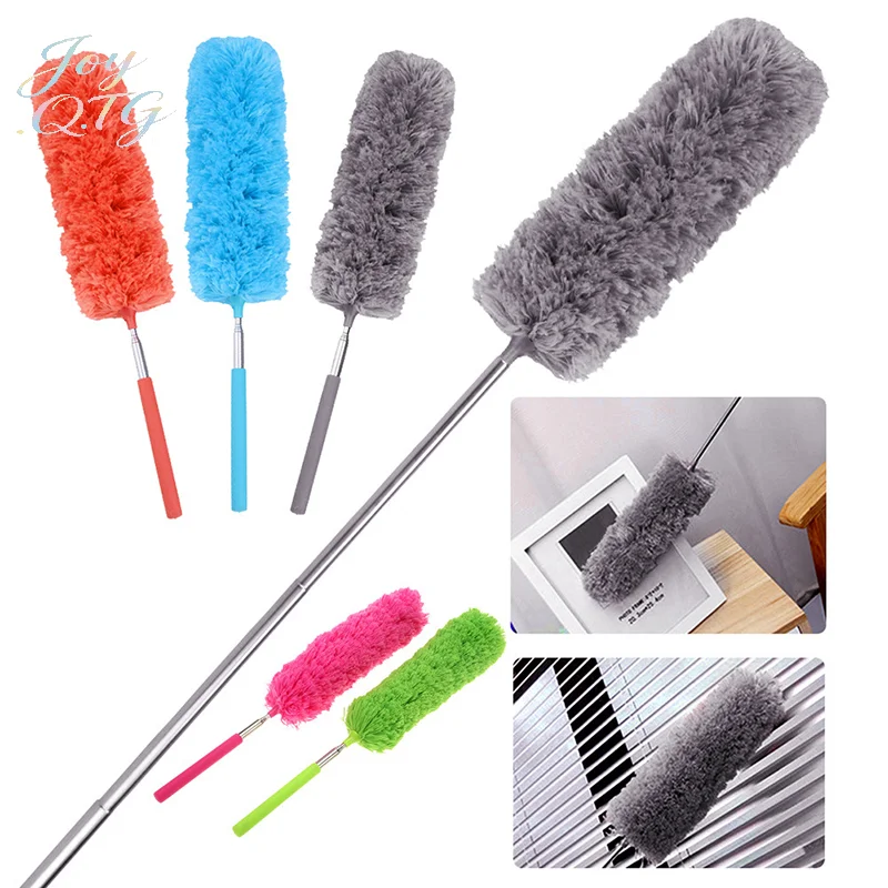 Hot Sale Stainless Steel Retractable Microfiber Duster for Home & Car Cleaning
