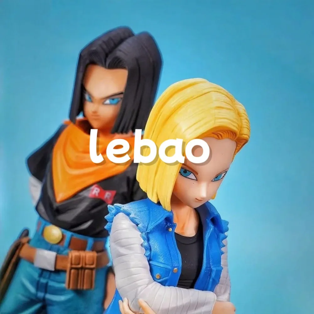 Figurka Anime Dragon Ball Z Android 17 18 Figurka PVC Figurki Akcji Statuetka Dekoracja na Biurko Kolekcja Gadżetów Anime Zabawki