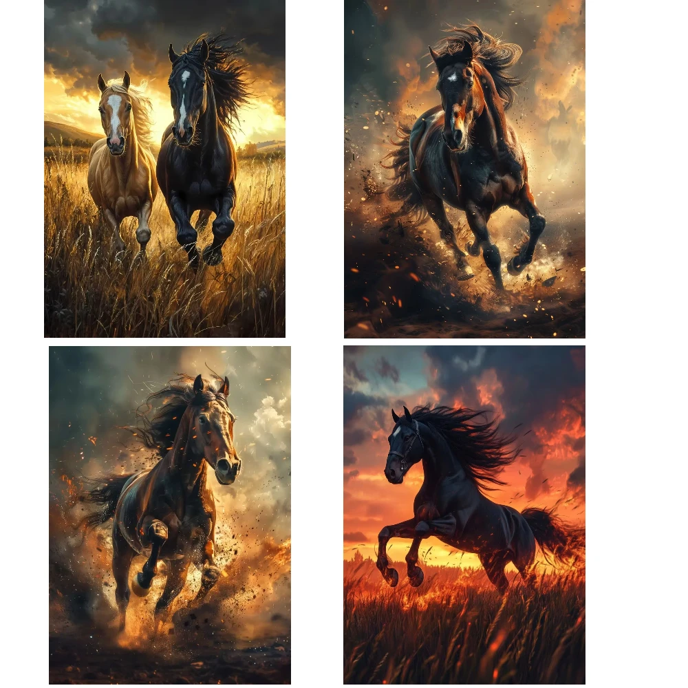 

Пазл Animal Dark Horse 1200 элементов: Семейная развивающая игра для геймеров, декора спальни и в подарок