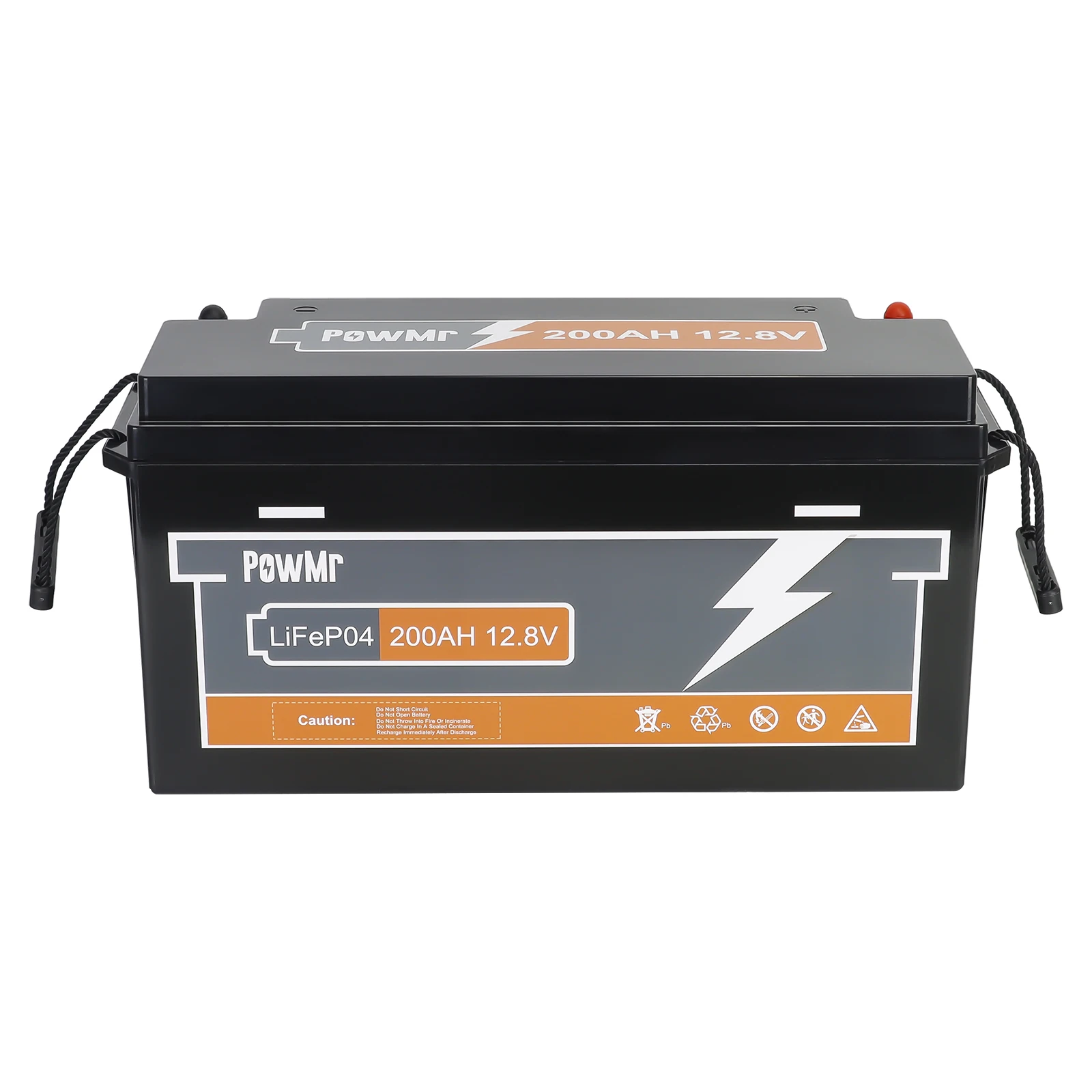 PowMr LiFePO4 200Ah 12V Lithium Battery RV Car Solar Boat Battery 2560WH BMS 200A Lithium Iron Phosphate Battery Storage Energy