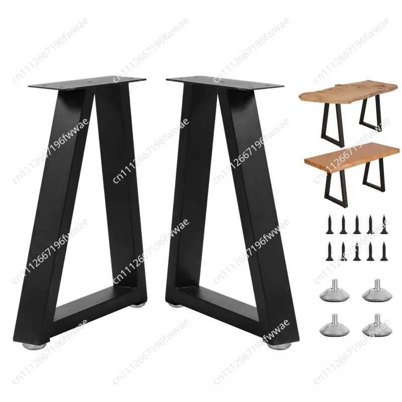 Wrought Iron Simple Metal Desktop Support Frame, Dining Table Support Office Desk Foot Bench Chair Leg