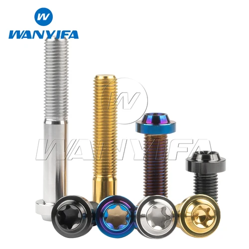 Imagen 2 del producto Wanyifa-perno de titanio Ti M10x20/25/30/35/40/50/60/65mm, tornillos de cabeza Torx T50 para accesorios de reequipamiento de coche y motocicleta