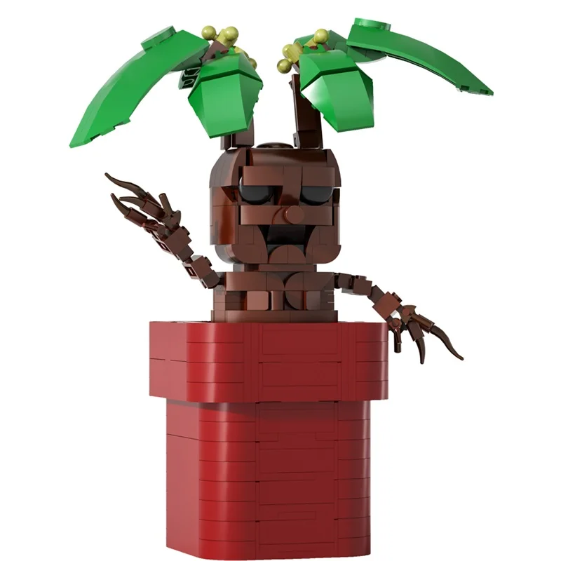 MOC Magic Movie Mandrake Model Building Blocks Living Room Decoration Plant Potted Assembled Brick Toy DIY Creative Kids Gift