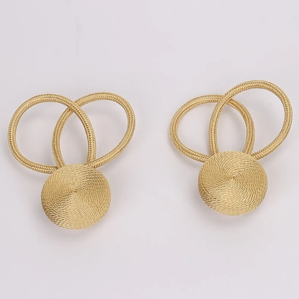 Magnetic Curtain Tieback Clip Buckles Rope Strap Solid Color Curtain Holder Punch-free Adjustable Curtain Holdback Bandage