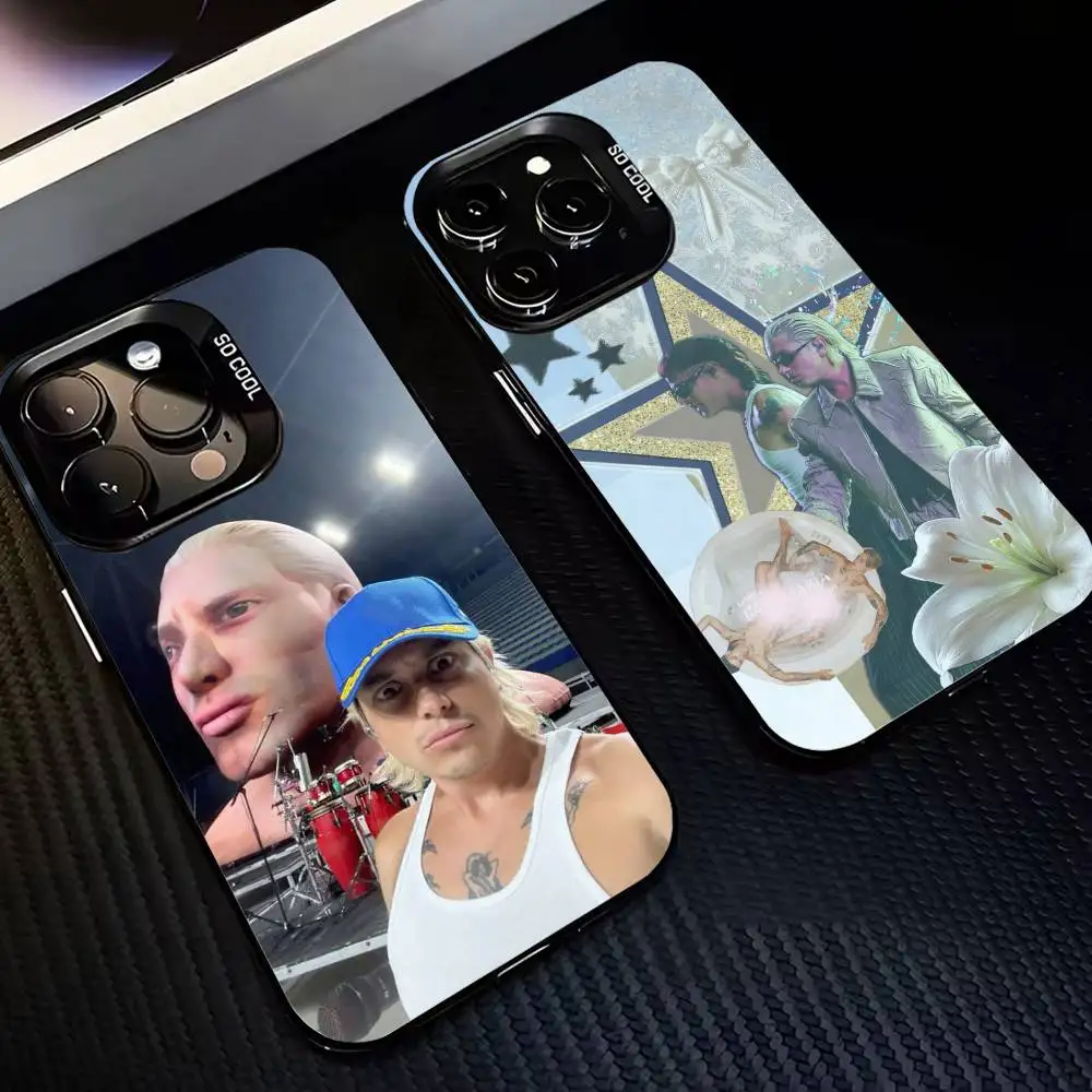 

P-Paco A-Amoroso C-Ca7riel Phone Case For iPhone17 16 15 14 13 12 Pro Max Grey Black Matte Laser Metallic Aurora Funda