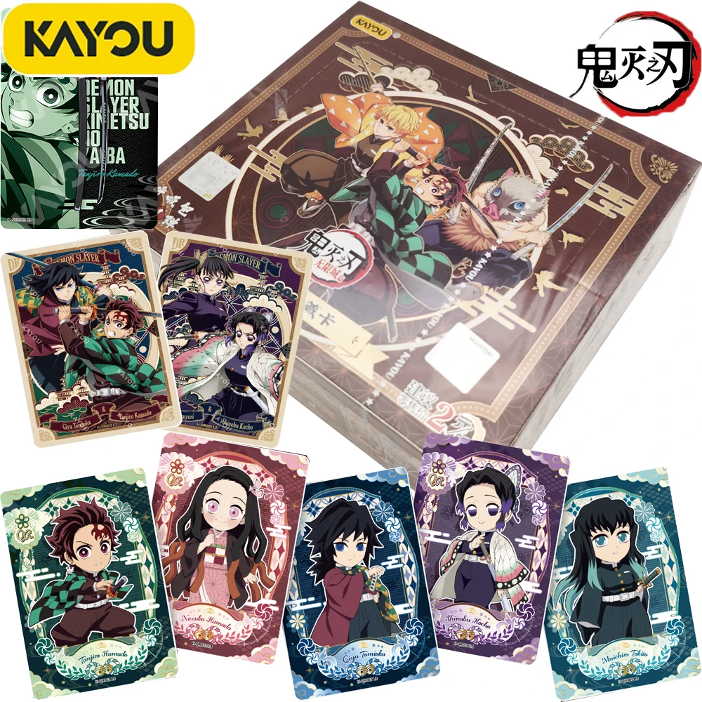 

New Kayou Genuine Japanese Anime Demon Slayer Collection Card High Quality Exquisite HD Character Creative Cards Birthday Gifts