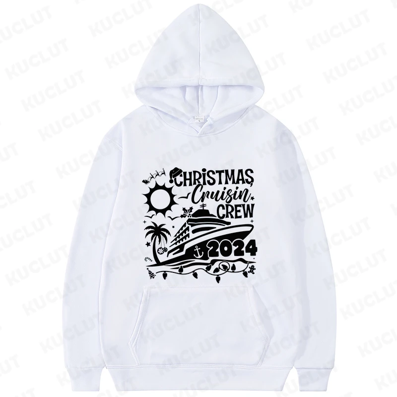 2024 Christmas Cruisin Crew Women\'s Sweatshirts Family Matching Pullover Hoodies Fashion Christmas Travel Party Y2k Clothes