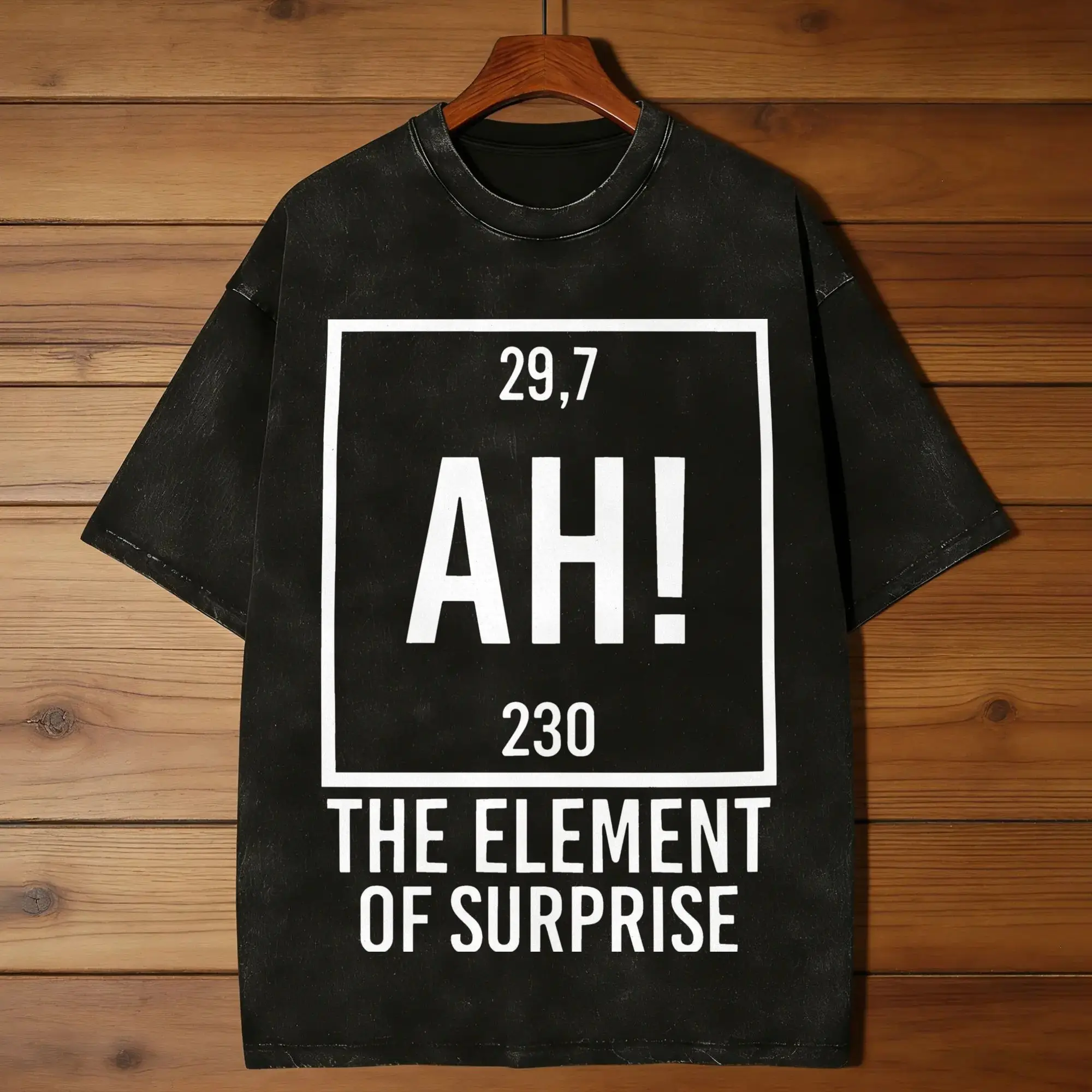 Ah! The Element of Surprise T-Shirt  Hipster T-Shirts Short Sleeve Y2K Fun Tshirt Summer Casual Breathable Big Size Tees