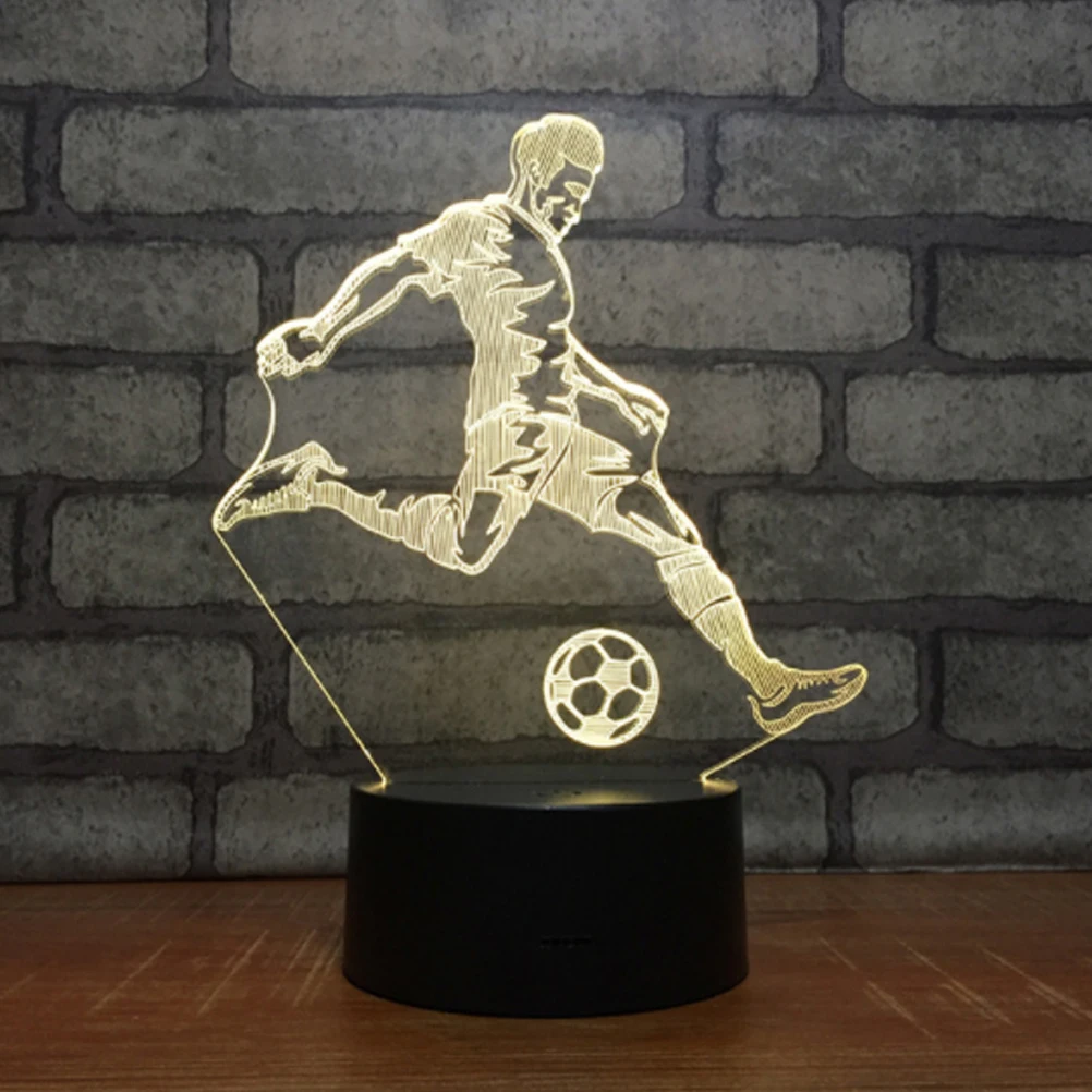 

Led Night Light Acrylic Touch Sensor Lamp For Bedroom Kids Room Decoration Football Design Colorful Lighting Gift