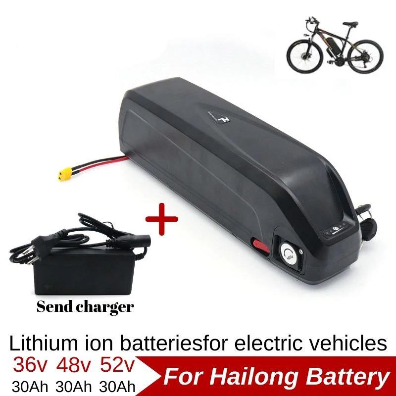 For Hailong 36V 48V 52V 20Ah 30Ah Battery for Bafang BBS02 BBS03 BBSHD Motor Hailong Battery Powerful and long-lasting power